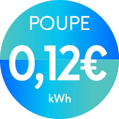 Poupe 0,12€/kWh