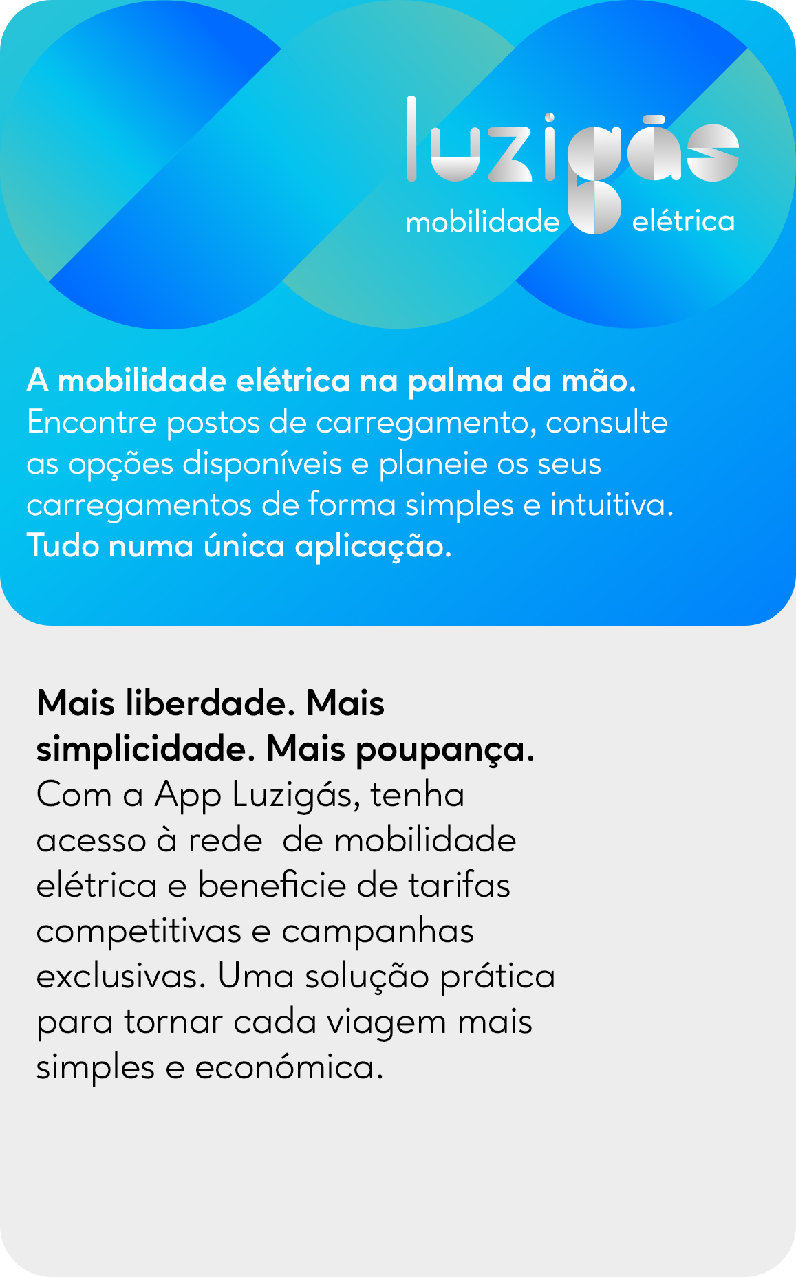 App Luzigás Mobilidade Elétrica